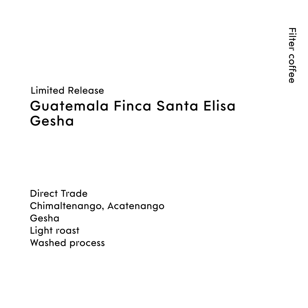 Guatemala Finca Santa Elisa Gesha
